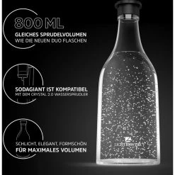 Lichtenwerk Karaffe SodaGiant Glasflasche, Set, Mit Deckel, 2x 0,9 Liter -Einhell Verkaufsshop 9f5c69af65d2e1319984d24c565b8ccdba67fa38 karaffe lichtenwerk sodagiant glasflasche set