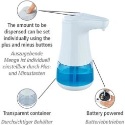 Wenko Desinfektionsmittelspender Diala, Kunststoff, Mit Infrarotsensor, Weiß, 360 Ml -Einhell Verkaufsshop a15122777380e28174f16c1b50e5cde3bd5efaed desinfektionsmittelspender wenko diala
