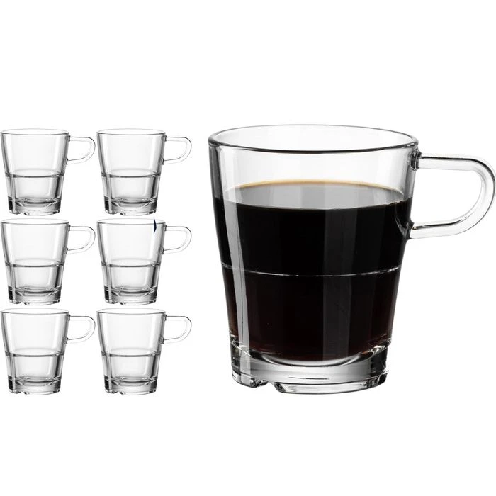 Leonardo Kaffeegläser Senso Tasse 024013, Mit Henkel, 250ml, 6 Stück 1 Leonardo Kaffeegläser Senso Tasse 024013, Mit Henkel, 250ml, 6 Stück