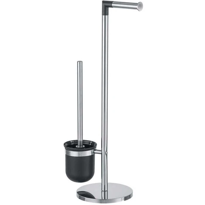 Wenko WC-Garnitur Parus 21836800, Edelstahl / Kunststoff, Silber / Schwarz 1 Wenko WC-Garnitur Parus 21836800, Edelstahl / Kunststoff, Silber / Schwarz