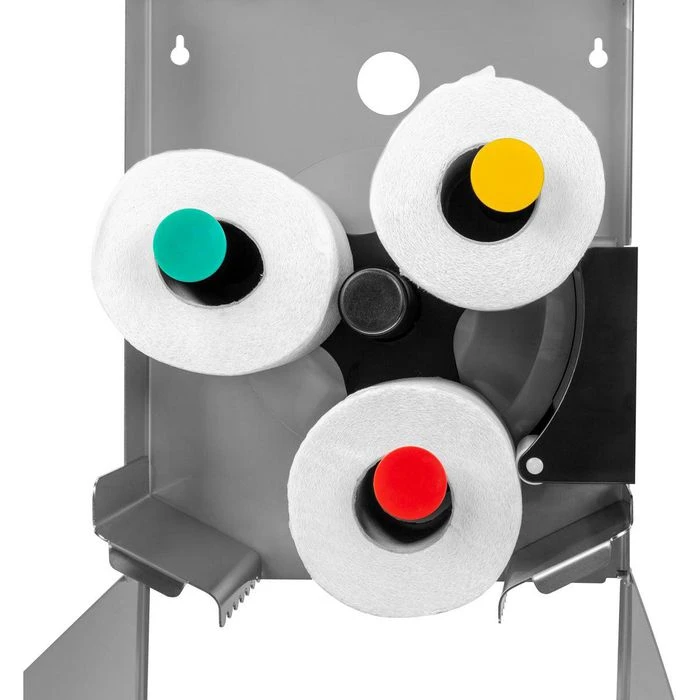 Air-Wolf Toilettenpapierspender Duplex, 60-120, Edelstahl, Für Klein- Und Jumborollen, Silber 2 Air-Wolf Toilettenpapierspender Duplex, 60-120, Edelstahl, Für Klein- Und Jumborollen, Silber – Bild 2