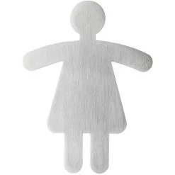 Durable Hinweisschild 4950-23 Picto, Edelstahl, 12 X 9 Cm, Damen