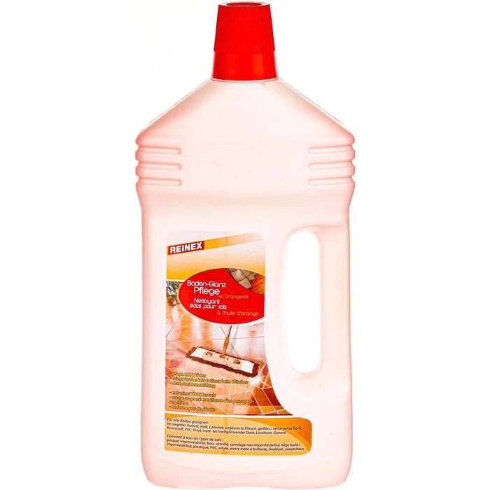 Reinex Bodenpflege Boden-Glanzpflege Mit Orangenöl, Für Alle Böden, Wischpflege, 1 Liter 1 Reinex Bodenpflege Boden-Glanzpflege Mit Orangenöl, Für Alle Böden, Wischpflege, 1 Liter