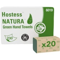 Hostess-NATURA Kimberly-Clark Papierhandtücher Professional, 6019, 1-lagig, Zick-Zack-Falz, 25 X 23 Cm, 4600 Stück
