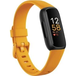 Fitbit Fitness-Tracker Inspire 3 Morgensonne, Puls-, SpO2-Messung, AMOLED, Wasserdicht