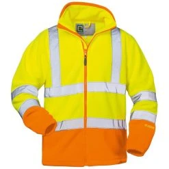 Elysee Arbeitsjacke LEO Fleecejacke, 22719-5, Warnschutzjacke, Signalgelb, Größe XXXL