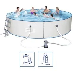 Bestway Aufstellpool Hydrium Ø 460 X 90cm, Stahlwandpool, Mit Filterpumpe, Rund -Einhell Verkaufsshop a82c968b79a0de520726b8d739a82c18bb23693f aufstellpool bestway hydrium durchschnitt 460 x 90cm
