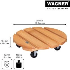 Wagner-System Pflanzenroller Toskana, 20016301, Kiefer Massiv Lasiert, 150kg, Braun, Ø 38cm -Einhell Verkaufsshop a8b359f36264f8a3cc87e33f5bfbae4db882287b pflanzenroller wagner system toskana 20016301