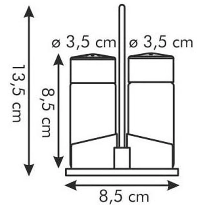 Tescoma Salz-und-Pfefferstreuer Club 650320, Set Mit Menage, Aus Glas / Edelstahl 2 Tescoma Salz-und-Pfefferstreuer Club 650320, Set Mit Menage, Aus Glas / Edelstahl – Bild 2