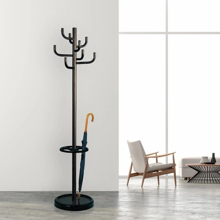 Kerkmann Garderobenständer Sierra, 6097, Mit 8 Haken, Metall, Schwarz 2 Kerkmann Garderobenständer Sierra, 6097, Mit 8 Haken, Metall, Schwarz – Bild 2