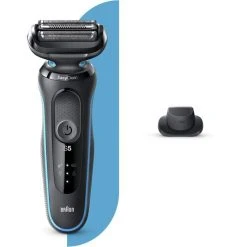 Braun Elektrorasierer Series 5 50-M1200s, Mintgrün, Wet & Dry, Mit EasyClick-Präzisionstrimmer