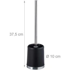 Relaxdays WC-Bürste Rund, Schwarz, Bürstenhalter Aus Kunststoff -Einhell Verkaufsshop ad479b55032d448796cf78c532f6d3a277703e7c wc buerste relaxdays rund schwarz
