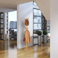 Relaxdays Garderobenständer 10022762, Mit 8 Haken, Bambus, Natur -Einhell Verkaufsshop ad5c7e2191e5396f6fc839e1697fb4dafff77b5f garderobenstaender relaxdays 10022762