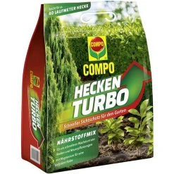 Compo Dünger Heckenturbo, Spezialdünger Für 40 M Hecke, 4 Kg