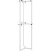 Haku-Möbel Garderobenständer 88380, Mit 12 Haken, Metall, Weiß