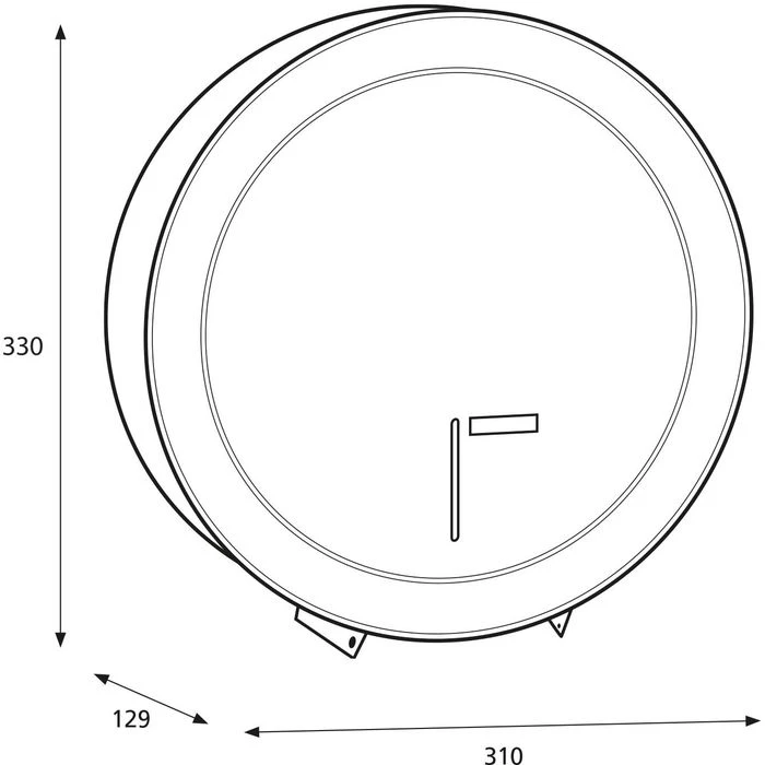 Katrin Toilettenpapierspender Gigant L, 997016, Metall, Für Jumbo Rollen, Weiß 3 Katrin Toilettenpapierspender Gigant L, 997016, Metall, Für Jumbo Rollen, Weiß – Bild 3