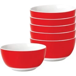 Van-Well Müslischale Vario, Porzellan, Rot, 14cm, Set, 6 Stück -Einhell Verkaufsshop b37cfb2885cf28c27ee80ce969e07ccbd0e98d23 mueslischale van well vario