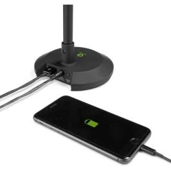 Alternative view of Gravity Schreibtischlampe PL 2B LED, Dimmbar, USB, Standfuß, Schwarz