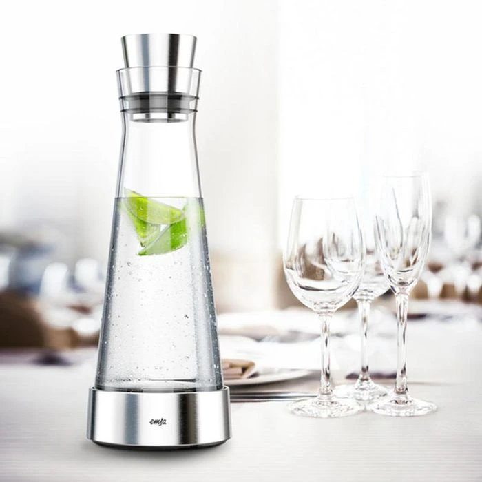 Emsa Karaffe Flow Slim 514233, Mit Kühlstation Und Deckel, 1 Liter 5 Emsa Karaffe Flow Slim 514233, Mit Kühlstation Und Deckel, 1 Liter – Bild 5