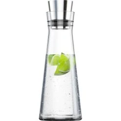 Emsa Karaffe Flow Slim Carafe 515675, Mit Deckel, 1 Liter