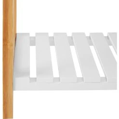 Relaxdays Garderobenständer 10024984, Mit 2 Ablagen & 4 Haken, Bambus, Natur / Weiß -Einhell Verkaufsshop b744d19debf2c22e0bd787bac172869216938a63 garderobenstaender relaxdays 10024984