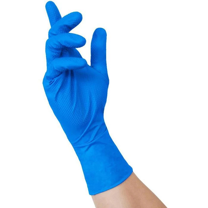 NITRAS Einmalhandschuhe Tough Grip N, Nitril, 8340, Puderfrei, Blau, 50 Stück, Gr. XXL 3 NITRAS Einmalhandschuhe Tough Grip N, Nitril, 8340, Puderfrei, Blau, 50 Stück, Gr. XXL – Bild 3