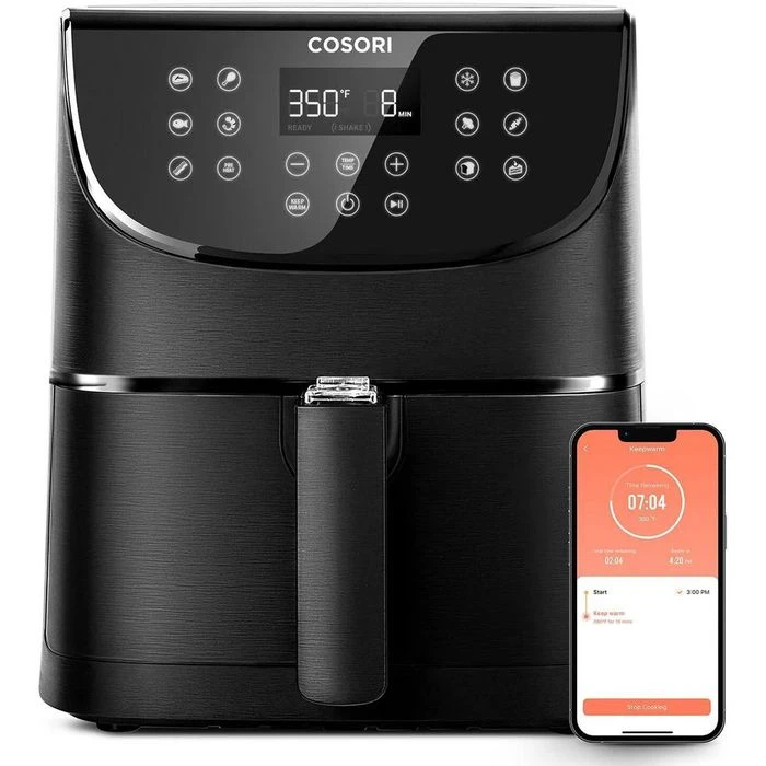 Cosori Fritteuse Smart WiFi XXL, CS158-AF-RXB, 1700 W, Heißluftfritteuse, Mit App, Für 5,5 Liter 1 Cosori Fritteuse Smart WiFi XXL, CS158-AF-RXB, 1700 W, Heißluftfritteuse, Mit App, Für 5,5 Liter