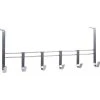 Zeller Kleiderhaken 13897, Für Die Tür, Silber, Metall Verchromt, 6 Haken