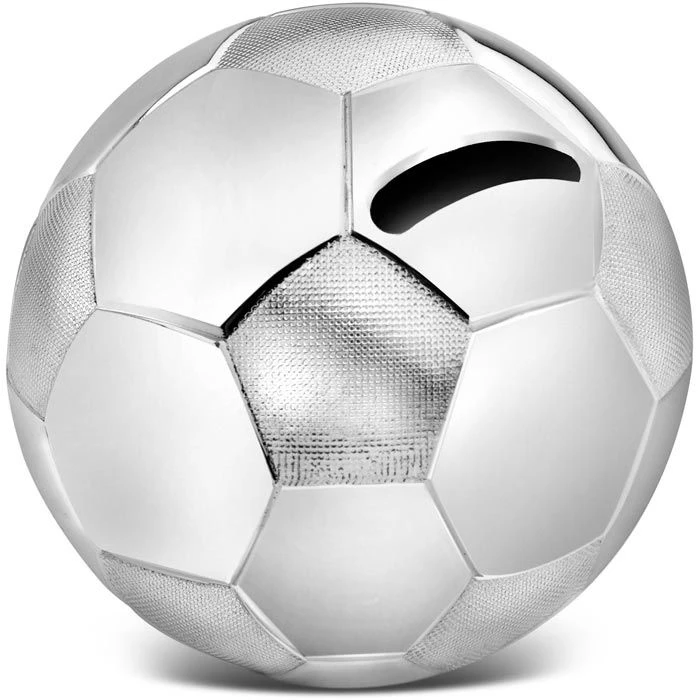 Zilverstad Spardose Fußball, Ø 8,5cm, Silber 1 Zilverstad Spardose Fußball, Ø 8,5cm, Silber