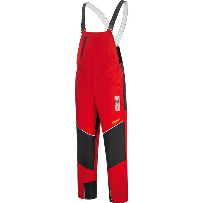 Elysee Schnittschutzhose Speierling, Herren, SSK1, Latzhose, Rot, EN 11393-2, KWF Geprüft, Größe 64 1 Elysee Schnittschutzhose Speierling, Herren, SSK1, Latzhose, Rot, EN 11393-2, KWF Geprüft, Größe 64