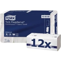 Tork Papierhandtücher PeakServe Endlos 100585 H5, 1-lagig, Interfold-Falz, 20,1 X 22,5cm, 4920 Stück
