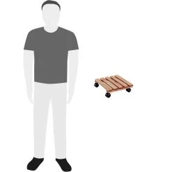 Wagner-System Pflanzenroller Toskana, 20015201, Kiefer Massiv Lasiert, 100kg, Braun, 29 X 29cm -Einhell Verkaufsshop beb18d0d2214c37511bdb829e447e2790f930b5f pflanzenroller wagner system toskana 20015201