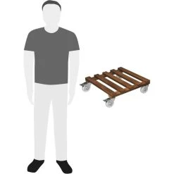 Wagner-System Pflanzenroller Gigant, 20087001, Buche Massiv Lasiert, 250kg, Braun, 45 X 45cm -Einhell Verkaufsshop c1d91a1fad453d1b85b7fb327f6e98976542dfd6 pflanzenroller wagner system gigant 20087001