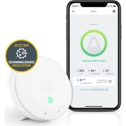 Airthings Thermo-Hygrometer Wave Mini, VOC, App-fähig, Bluetooth -Einhell Verkaufsshop c213e3c85a49df84fa8208d89140820d2ef13766 thermo hygrometer airthings wave mini