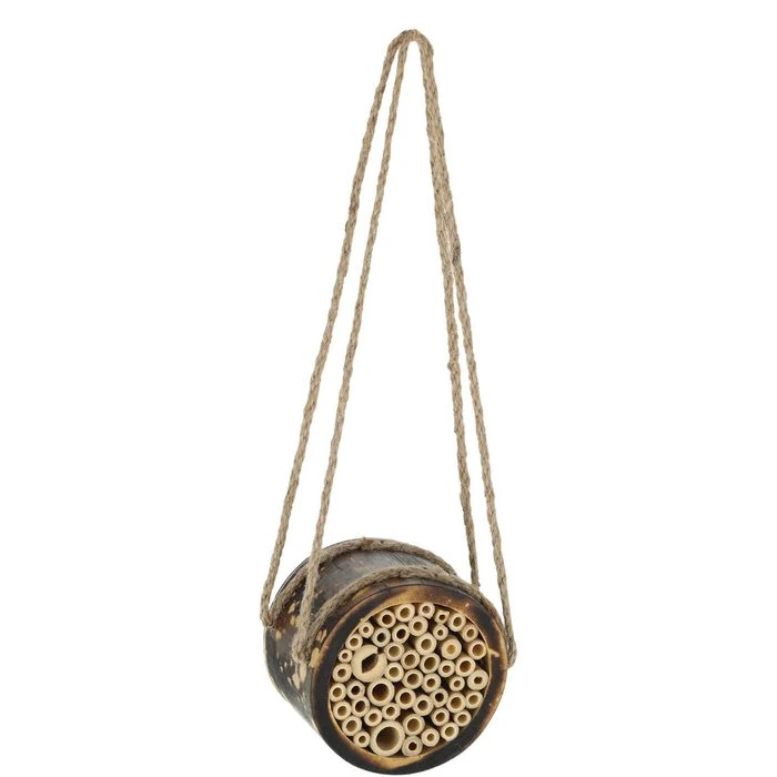 Relaxdays Insektenhotel 10037619, Geflammt, Bienenhotel, 12 X 12 X 9cm 1 Relaxdays Insektenhotel 10037619, Geflammt, Bienenhotel, 12 X 12 X 9cm