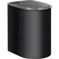 Wesco Vorratsdose Loft 321411-73, Metall, 2,2 Liter, Luftdicht, Schwarz Matt, Eckig