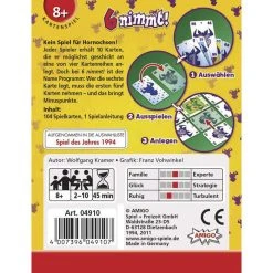 Amigo Kartenspiel 4910, 6 Nimmt!, Ab 8 Jahre, 2-10 Spieler -Einhell Verkaufsshop c3cd2d242d9608eab9a7cadfa2789d23fdbb67f3 kartenspiel amigo 4910 6 nimmt