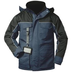 Elysee Arbeitsjacke Thermojacke, 20019-2, Winterjacke, Blau-schwarz, Wasserdicht, Größe L