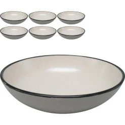 Van-Well Müslischale Campo White, Keramik, Weiß, 18,4cm, Set, 6 Stück