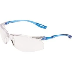 3M Schutzbrille ToraCCS, Bügelbrille, Farblos / Blau