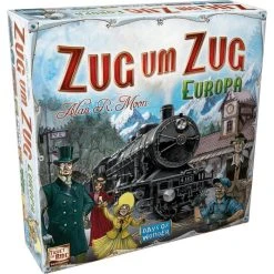 Asmodee Brettspiel 200098 Zug Um Zug Europa, Ab 8 Jahre, 2-5 Spieler