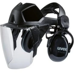 Uvex Gesichtsschutz Pheos Faceguard, 9790212, Gesichts- Und Gehörschutzkombination, EN 166