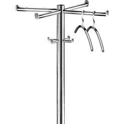 Kerkmann Garderobenständer Roma, 6229, Mit 8 Haken, Metall, Silber -Einhell Verkaufsshop ca2e6707007f17ba778bd54a14a8d2bbdac93956 garderobenstaender kerkmann roma 6229