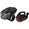 Ansmann Fahrradbeleuchtung CREE LED, Front-/ Rücklicht Set, LED, 35 Lux, USB Aufladbar