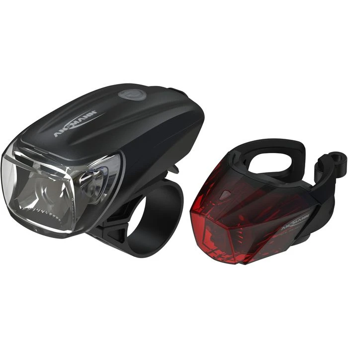 Ansmann Fahrradbeleuchtung CREE LED, Front-/ Rücklicht Set, LED, 35 Lux, USB Aufladbar 1 Ansmann Fahrradbeleuchtung CREE LED, Front-/ Rücklicht Set, LED, 35 Lux, USB Aufladbar