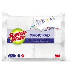 3M Schmutzradierer Scotch Brite Magic Pad MAGIC2, Schwamm Für Wände, Tapeten, Schuhe, Autos, 2 Stück