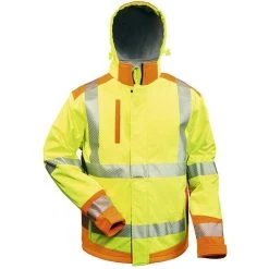 Elysee Arbeitsjacke RICKMER Softshelljacke 23446-5, Warnschutzjacke, Signalgelb, Wasserdicht, Gr. 3XL