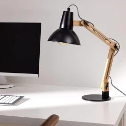 Navaris Schreibtischlampe E27, Tischklemme, Holz -Einhell Verkaufsshop d0c44772b4d852614543a52cc03c7b825eec5eed schreibtischlampe navaris e27