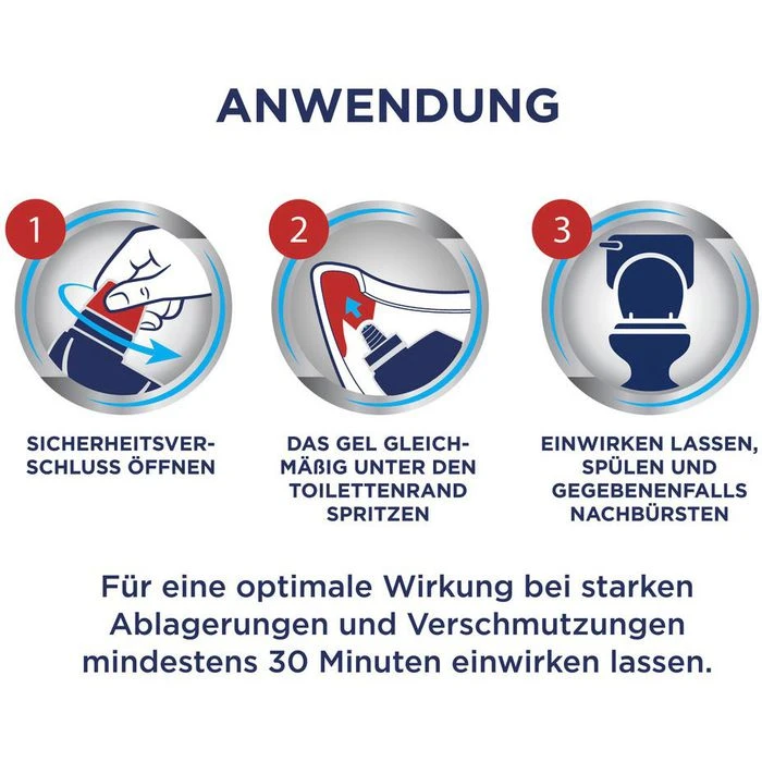Domestos WC-Reiniger Aktiv Kraft Citrus Fresh, WC Gel, Beseitigt 99,9% Der Bakterien, 1 Liter 3 Domestos WC-Reiniger Aktiv Kraft Citrus Fresh, WC Gel, Beseitigt 99,9% Der Bakterien, 1 Liter – Bild 3