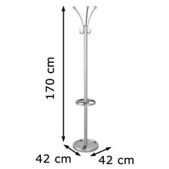 Kerkmann Garderobenständer Nina, 6095, Mit 6 Haken, Metall, Silber -Einhell Verkaufsshop d1634b8994730f29ce6bbec0245e76976cc51ade garderobenstaender kerkmann nina 6095